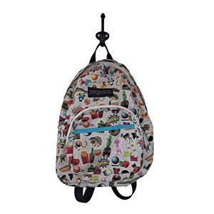 Jansport Bag Half Pint Multi Sticker Mini Backpack Travel School Small Bag READ